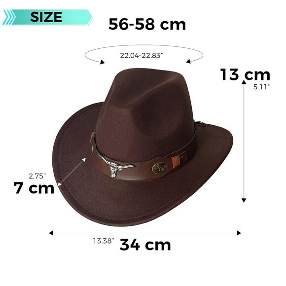 9792 Classic Western Cowboy Cap For Men Womens Wide Brim Fedora Cowgirl Hat main image 3